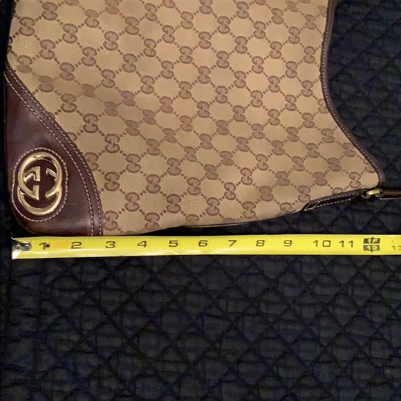 Authentic Gucci GG Monogram Brit Canvas Hobo Bag - Picture 12 of 12